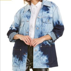 Avec Les Filles Tie Dye Denim Jacket